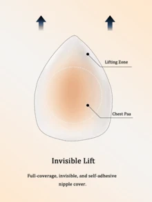 2pcs Triangle Teardrop Bra Pads - Invisible Bra Support Bars, Can Enhance Bust Curve, Soft And Comfortable, Suitable For Daily Wear, Travel, Party, Swimwear, Thin Edge Design, Applicable To Bras And Dresses. - Multi-color - View 6