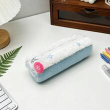 Cute Swiss Roll Plush Pencil Case, Large Capacity, Sweet High-Quality Stationery Storage Bag For Students, DGGM - Multicolor - View 7