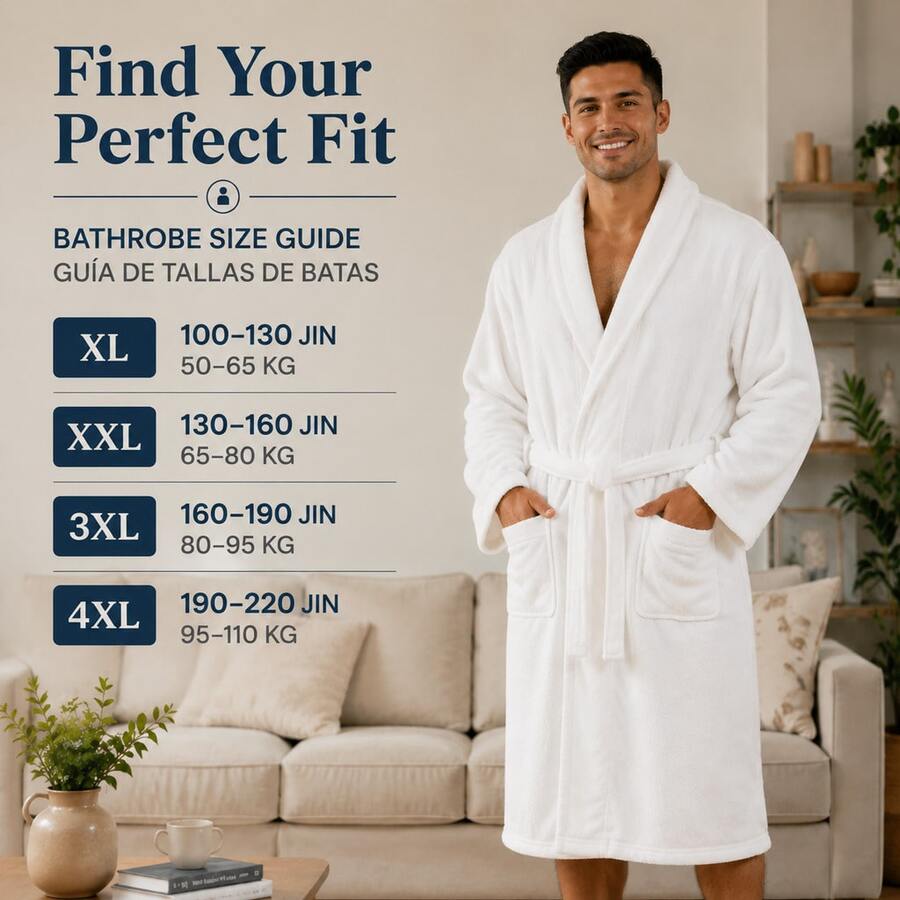 1pc Men's Solid Color Bathrobe, High-End Comfortable Breathable Soft Plush Absorbent Quick-Dry, Long Home Wear, Sleepwear, Bathrobe, Morning Robe, Suitable For Home/Spa/Hotel/Leisure, All Seasons, Bathroom Decor