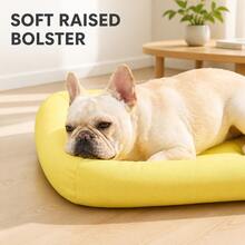 1pc Pet Bed Dog Bed Cat Bed, Waterproof Oxford Fabric Material, Easy To Clean, Scratch And Bite Resistant, Suitable For All Seasons, Thick Soft Cushion Dog Bed Cat Bed, Quilted High Rebound Edge Design, Suitable For Large, Medium And Small Dogs And Cats - Blue - View 4