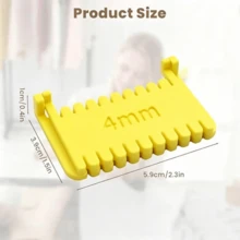 4pcs Set Handmade Sewing Edge Lock Tool, Sturdy Hinge Handheld Sewing Tool Including 4 Sizes With Anti-Puncture Design, Double-Sided Guide Pin, Side Positioning Scale | Ergonomic Fabric Sewing Reinforcement Tool, Sturdy Hinge, Perfect Gift For Mother, Partner, Friend And Elder, Solves Pricking And Flatness Issues - Set - View 8