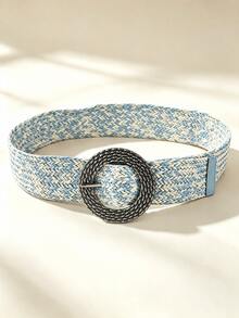 Light Blue With Black Buttons