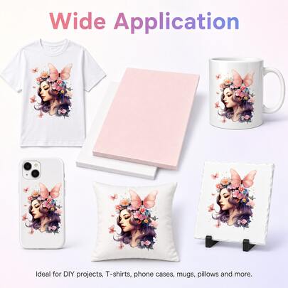 Sublimation Paper Compatible With Brother/SAWGRASS/RICOH Sublimation Printer (A4 210x297mm 100 Sheets 100gsm)