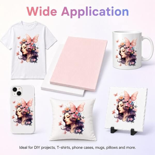 Sublimation Paper Compatible With Brother/SAWGRASS/RICOH Sublimation Printer (A4 210x297mm 100 Sheets 100gsm)