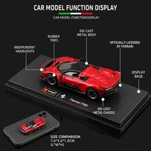 Burago Bimegao 1/64 Ferrari F80 Supercar Alloy Car Model Officially Licensed Collectible Display Model Car Fan Gift - Multicolor - View 3