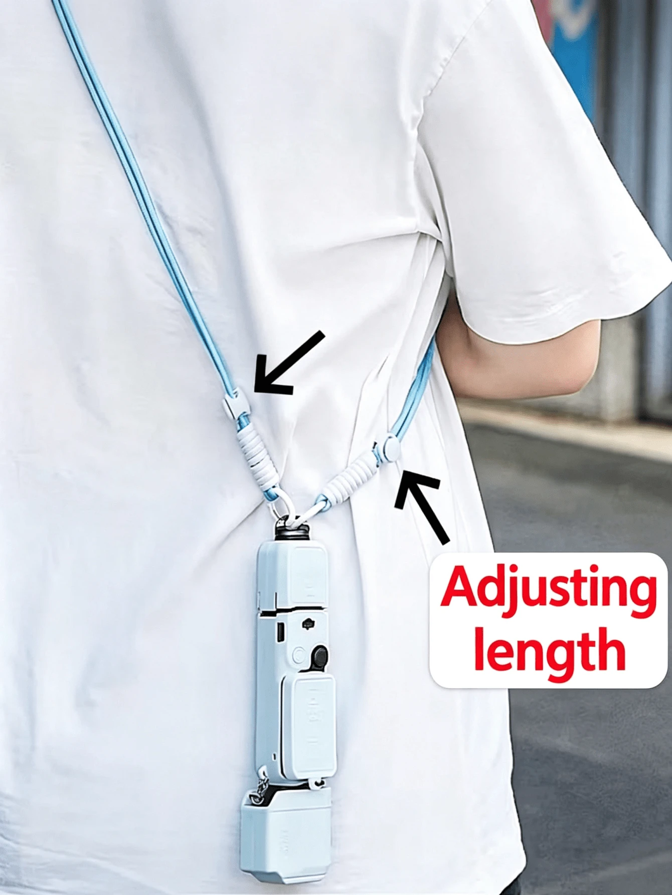 Adjustable Neck & Shoulder Strap Lanyard Compatible With DJI Osmo Pocket 4/3, Cute Creative Portable Crossbody Sling Belt For Pocket Camera, Universal 1/4 Screw Interface Camera Hanging Rope Accessory For Outdoor Travel Shooting