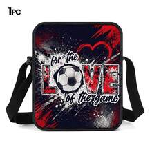 Football Theme 2D Print 3 Pieces Backpack Set, Large Capacity Backpack With Crossbody Bag And Pencil Case, Side Elastic Mesh Pocket For Water Bottle, Wide Breathable Adjustable Shoulder Straps, Sports Style Daily Commute Travel Casual Storage Bag - Printed Bag - View 14