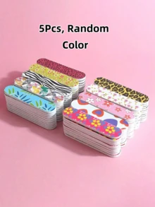 50pcs Mini Double-Sided Durable Portable Nail Files, Suitable For Manicure And Pedicure, Colorful Compact Design, Suitable For Natural And Artificial Nails - Multicolor - View 11