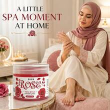 Rose Scented Hand & Foot Exfoliating Wax, Gentle Skincare Product, Removes Dead Skin Cells, Effectively Softens Rough & Dry Skin, Nourishes Rough Cuticles, Leaves Hands & Feet Smooth & Comfortable, Suitable For Daily Home Beauty Care - View 3