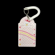 1pc Cute Polka Dot Bear Series Card Holder, Polka Dot Bear Star Card Clip, K-Pop Animal Image Photo Card Protective Sleeve, FEINIBOOK, Idol Photo Card Storage, Concert Support, PU Material, Suitable For 3-3.5 Inch Mini Photo Cards, Photo Cards, Korean Idol Small Card Storage, Can Be Used As Keychain, Bag Pendant, Etc. - Card Sleeve - View 13