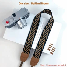 Wide Camera Shoulder Strap, Vintage Camera Strap, Universal For DSLR And Mirrorless Cameras, Suitable For Neck, Crossbody And Wrist Strap, Camera Accessories, Anti-Drop Camera Rope - View 8