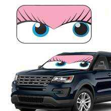 Funny Car Windshield Sun Shade, Cute Driving Animal Design, Heat Insulation Board, Front Window Car Sunshade, Windshield Blocker, UV Protection, Sedan Truck SUV Accessory, 59.06 In X 27.5 In - A - View 12