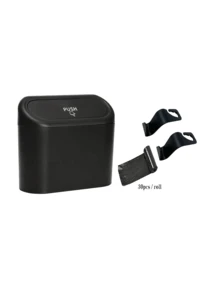 Universal Car Trash Can With Lid, Multi-Functional Leak-Proof Car Storage Box, Car Organizer, Hanging Storage Box, Mini Creative Car Trash Can, Portable Hanging Trash Can, Easy Installation, Convenient To Carry, Suitable For Front And Rear Seats, Car, Office, Bedroom, Home, Etc., Car Storage, Compatible With Multiple Car Models, Essential Gift For Drivers - A - View 10