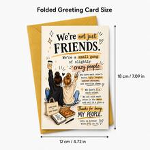 Includes Envelope And Greeting Card; A Fun Card For A Best Friend-Perfect For Birthdays Or Friendship Day; A Thoughtful Gift For A Female Bestie; Flat Note Card Suitable For Special Occasions. - A - View 5