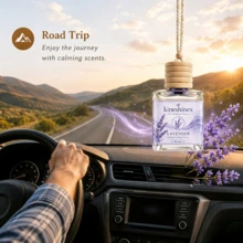 1pc Hanging Car Air Freshener Pendant, Luxury Car Fragrance, Long-Lasting Scent Diffuser, Car Aromatherapy Decor, Smoke And Odor Eliminator, Car Interior Decoration, Suitable For Car And Home, Multiple Scents Available, Elegant Gift - Multicolor - View 13