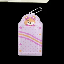1pc Cute Polka Dot Bear Series Card Holder, Polka Dot Bear Star Card Clip, K-Pop Animal Image Photo Card Protective Sleeve, FEINIBOOK, Idol Photo Card Storage, Concert Support, PU Material, Suitable For 3-3.5 Inch Mini Photo Cards, Photo Cards, Korean Idol Small Card Storage, Can Be Used As Keychain, Bag Pendant, Etc. - Card Sleeve - View 10