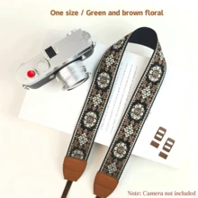 Wide Camera Shoulder Strap, Vintage Camera Strap, Universal For DSLR And Mirrorless Cameras, Suitable For Neck, Crossbody And Wrist Strap, Camera Accessories, Anti-Drop Camera Rope - View 9
