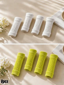 4/8pcsBreathable Mesh Elbow And Knee Sleeves, Soft And Stretchy Knitted Protectors, Lightweight And Hassle-Free Cushioning Sleeves, Durable And Reusable, Easy To Clean, Flexible Joint-Fitting Protection, Comfortable And Non-Stuffy Support Sleeves - Multicolor - View 14