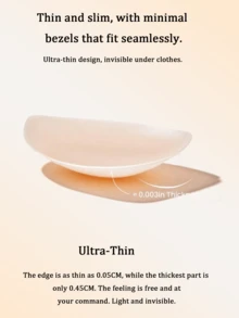 2pcs Triangle Teardrop Bra Pads - Invisible Bra Support Bars, Can Enhance Bust Curve, Soft And Comfortable, Suitable For Daily Wear, Travel, Party, Swimwear, Thin Edge Design, Applicable To Bras And Dresses. - Multi-color - View 7