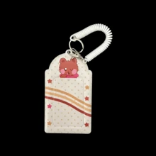 1pc Cute Polka Dot Bear Series Card Holder, Polka Dot Bear Star Card Clip, K-Pop Animal Image Photo Card Protective Sleeve, FEINIBOOK, Idol Photo Card Storage, Concert Support, PU Material, Suitable For 3-3.5 Inch Mini Photo Cards, Photo Cards, Korean Idol Small Card Storage, Can Be Used As Keychain, Bag Pendant, Etc. - Card Sleeve - View 17
