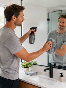 1pc 300ml Refillable Spray Bottle, Fine Mist Plant Sprayer, Gardening Plant Mister, Suitable For Watering, Plant Care, Home Cleaning And Hair Styling - A - View 8