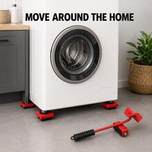 Furniture Mover Dolly With Universal Swivel Wheels, Labor‑Saving Heavy Object Moving Tool Set, Portable Furniture Lifter For Home Relocation & Daily Cleaning - Multi-color - View 1