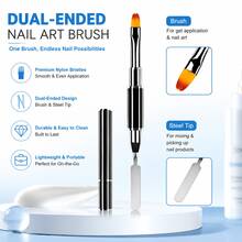 LIMEGIRL Nail Extension Kit, 4.06OZ Slip Solution Anti‑Stick Liquid For PolyGel Nails, 10 Sizes Nail Forms, Nail Tips, Nail Clips & Dual‑Ended Nail Brush Tool Set For Beginners - Multicolor - View 6