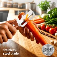 High-Quality Multifunctional Vegetable Peeler With Wooden Handle And Bottle Opener, Suitable For Peeling Fruits, Pumpkins, Potatoes, Carrots And Other Vegetables - Multicolor - View 6