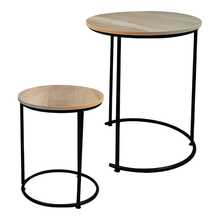 Nesting Tables - Set Of 2 Round Side Tables - View 1