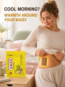 Self-Heating Ginger Patch, Suitable For Neck, Shoulder, Waist, Knee, Wrist And Full Body Care - Multicolor - View 5