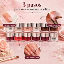 Acrylic Nail Powders & Liquids - Red - View 7