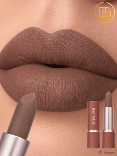 beauty glazed Matte Lipstick Nude Color Moisturizing Long-Lasting Waterproof Lipstick Cosmetic Gift Set