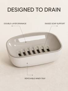 Double Layer Soap Holder, Household Bathroom Draining Soap Dish, Large Double Layer Soap Storage Rack, Laundry Soap Box, Two Layers Can Be Used Separately, Double Layer Utilization, Space Saving - Multicolor - View 7
