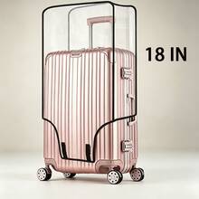 1pc Transparent PVC Luggage Cover, Travel Luggage Protection Cover, Thickened PVC Material, Scratch-Resistant And Wear-Resistant, Home Essential - Clear - View 24