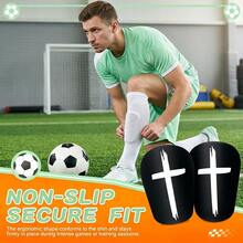 1 Pair Football Shin Guards, Adult/Student Football Match & Training Use, Durable/Thickened Material, Leg Protection Equipment Football Shin Pads - Multicolor - View 3