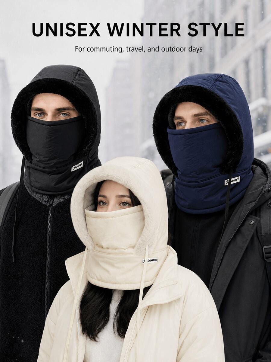 1pc Windproof Balaclava Face - Full Face And Neck Coverage, Cold-Proof And Warm Ski, Adjustable Half-Face,Winter Sports Gear, Suitable Skiing,Snowboarding, Cycling - Cold Weather Gear,Winter Hats For Women,Ski Mask,Winter Accessories For Women - Multicolor - View 1