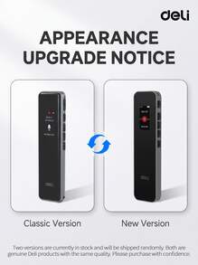 DELI Perekam Suara MP301 dengan Kapasitas Besar 8GB/16GB/32GB/64GB, Pengurangan Kebisingan Cerdas, Perekaman Jarak Jauh, Waktu Siaga 20 Jam, Penyimpanan Data Otomatis Setelah Mati Listrik, Perekam Suara Portabel untuk Rapat Bisnis, Pelatihan, dan Pembelajaran. - View 2