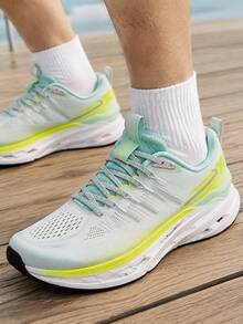 XTEP Men's Running Shoes 13.0 Breathable Training Running Shoes 974219110010 Sprout Green/Fluorescent Lemon Yellow - Sprouting Green/fluorescent Lemon Yellow - View 2