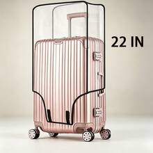 1pc Transparent PVC Luggage Cover, Travel Luggage Protection Cover, Thickened PVC Material, Scratch-Resistant And Wear-Resistant, Home Essential - Clear - View 27