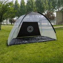 Portable Golf Hitting Practice Net, Golf Swing Training Aid For Indoor Outdoor Backyard Home Golf Practice - Black - View 3