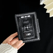 1 buah Album Penyimpanan Kartu Foto Idol Gaya Gelap, Tempat Penyimpanan Kartu Foto 3 Inci, Album Kartu Foto Portabel, Tempat Pelindung Koleksi Kartu Foto Idol, Album Foto dengan Penutup Jepit, Kotak Pelindung Kartu Foto YOUCHENGYOUPIN, Album Penyimpanan Kartu Foto Idol K-Pop, Cocok untuk Penyimpanan Kartu Foto Album K-Pop 3-3,5 Inci, Penyimpanan Foto Instan, dll. - Paket Kartu - View 8