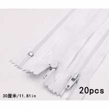 Mixed Color #3 Nylon Zipper, 7.87 Inch Closed Length, Suitable For DIY Handmade Zipper, Can Be Used For Bags, Clothing And Sewing Projects - 20 pcs - View 21