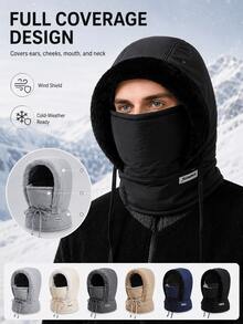 1pc Windproof Balaclava Face - Full Face And Neck Coverage, Cold-Proof And Warm Ski, Adjustable Half-Face,Winter Sports Gear, Suitable Skiing,Snowboarding, Cycling - Cold Weather Gear,Winter Hats For Women,Ski Mask,Winter Accessories For Women - Multicolor - View 2