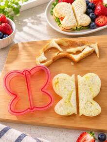 1 pieza Cortador de sándwich, molde DIY para hacer sándwiches, molde con patrón de animal lindo para pan de sándwich, panqueques y galletas, herramienta casera linda para hacer formas de tostadas lindas, decoración de cajas de almuerzo y alimentos - Multicolor - Ver 14