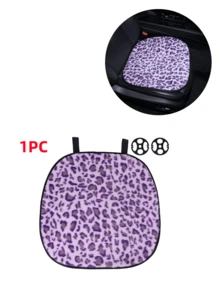 Car Seat Cushion, Plush Leopard Print Non-Slip Warm Seat Pad, Suitable For All Seasons - Leopard - View 22
