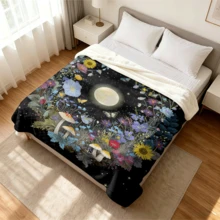 1PC Flannel Blanket, Summer Blanket, Bed Blanket , Blankets For Camping, Blanket For Beach, Throw Blanket, Multi-Use Blanket Soft , Cooling Blanket - Blanket - View 16