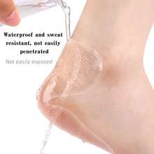 QKC 10 buah Bantalan Kaki Anti Gesekan Transparan Tak Terlihat, Melindungi Kaki dari Gesekan Sepatu, Mencegah Lecet, Juga untuk Mencegah Retak Tumit, Memberikan Bantalan dan Meredakan Tekanan, Dikemas Secara Individual, Mudah Dibawa - transparan - View 3