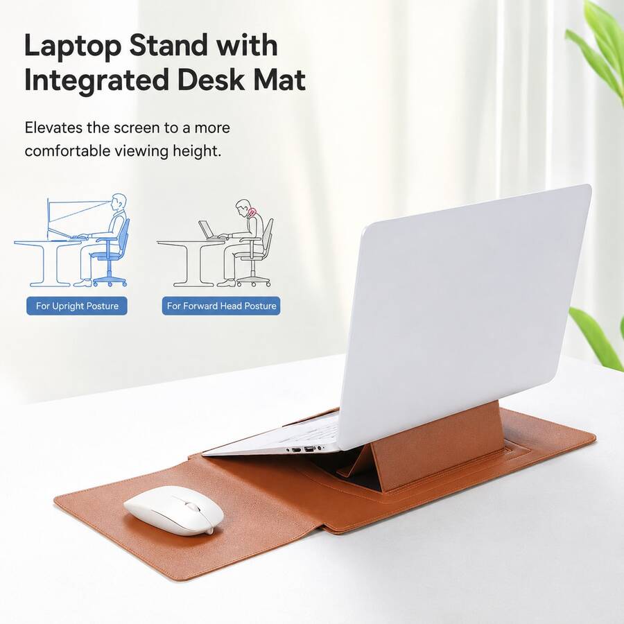 Multi-Size Laptop Sleeve 13.3/14/15.4/16 Inch Universal Laptop Protective Case, Multifunctional Cooling Stand With Mouse Pad, Shockproof Portable Protective Shell, Suitable For MacBook