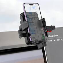 xnyocn Car Phone Holder, Office Computer Monitor Stand - Universal Type, Multi-Angle Adjustable, Perfectly Fits Screen, Suitable For All Scenarios Including Driving And Navigation - Black - View 2