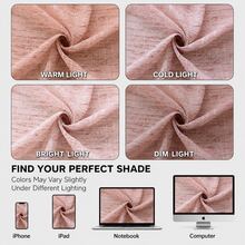 1pc Japanese Style Thick Colored Linen Curtain For Living Room, Balcony, Study Or Bedroom, Semi-Sheer - Hot Pink - View 9